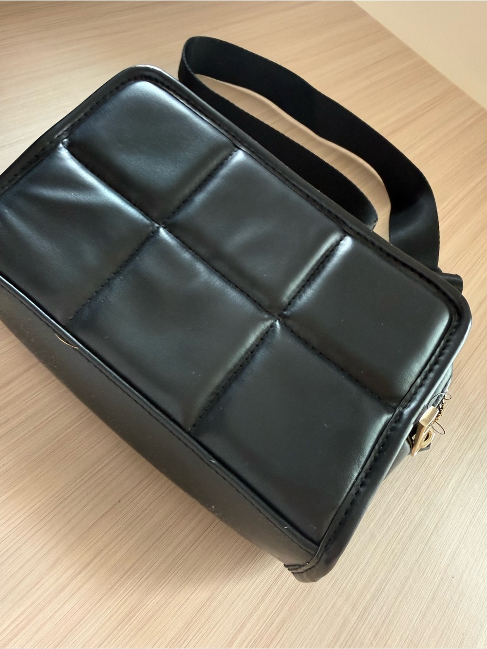 Amanda Uprichard Black Quilted Crossbody Bag